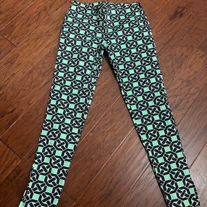 Tracy Negoshan Geometric Green and Black pants